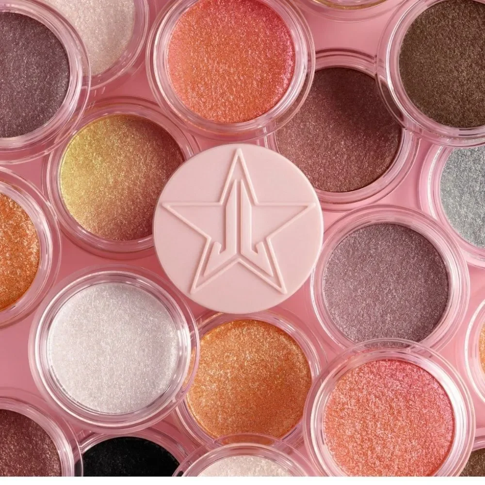 VOYEUIRSM New in Box Jeffree Star Eye Gloss Light Brown silver pink gold